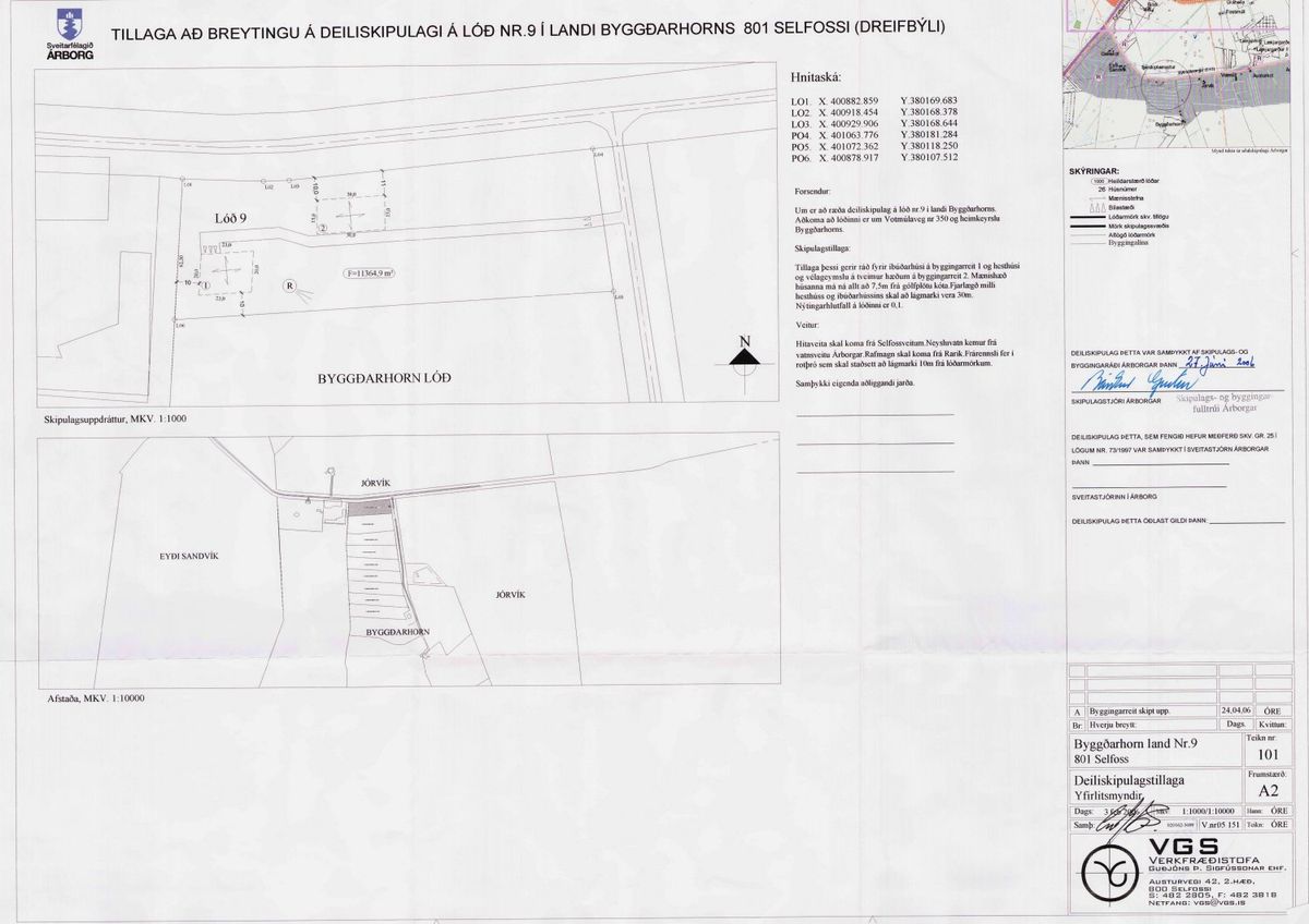 Skipulagsuppdráttur