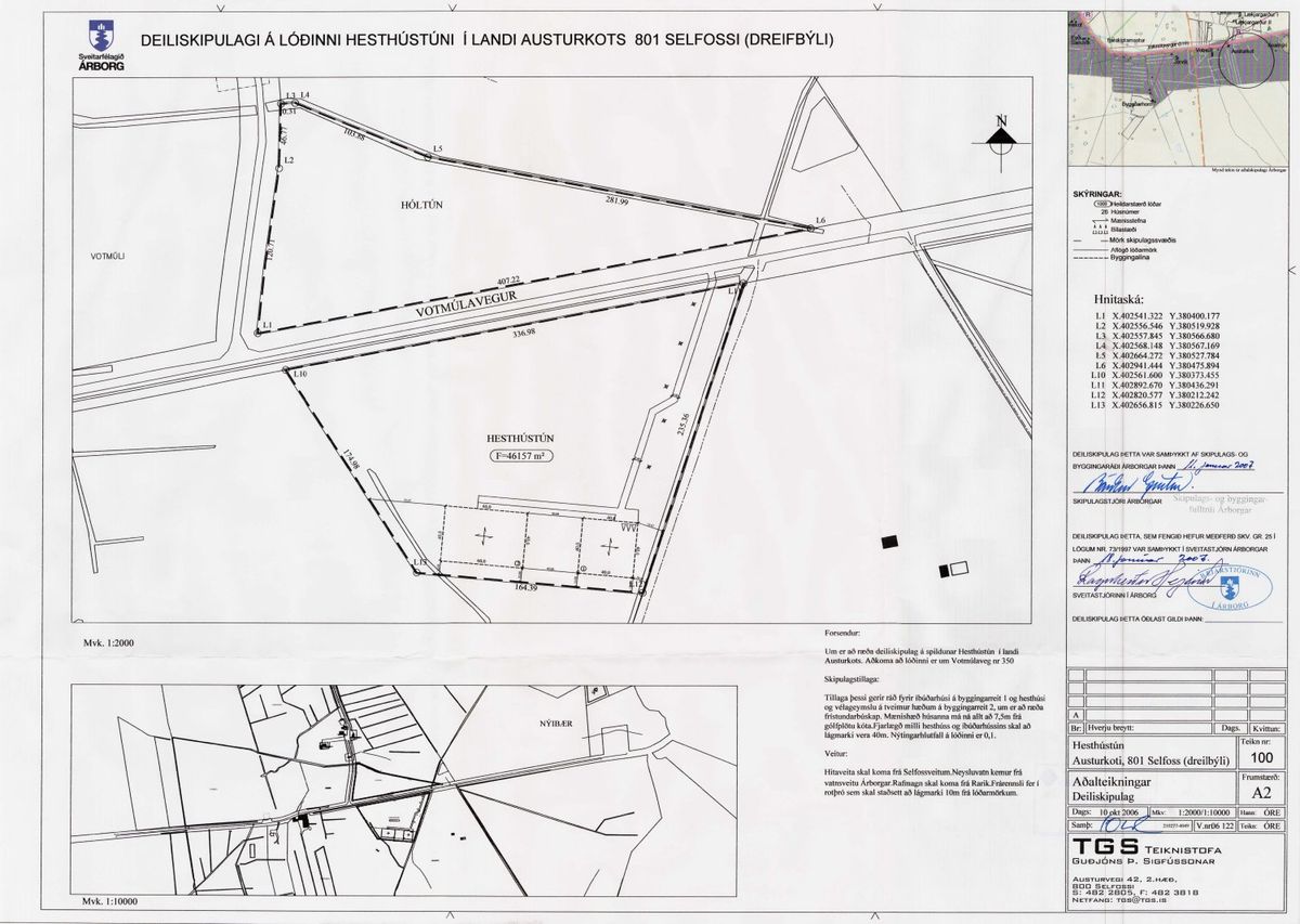 Skipulagsuppdráttur